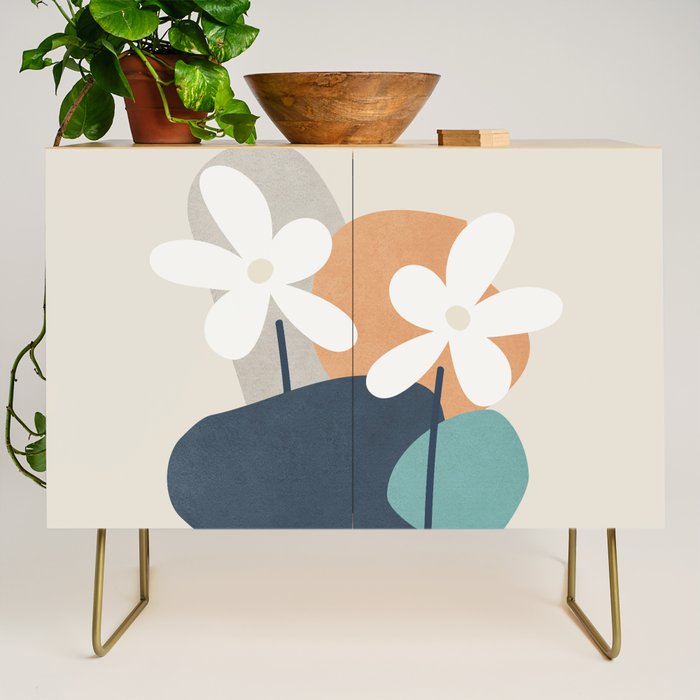 Abstract Flowers 3 Credenza Gallery Image 1