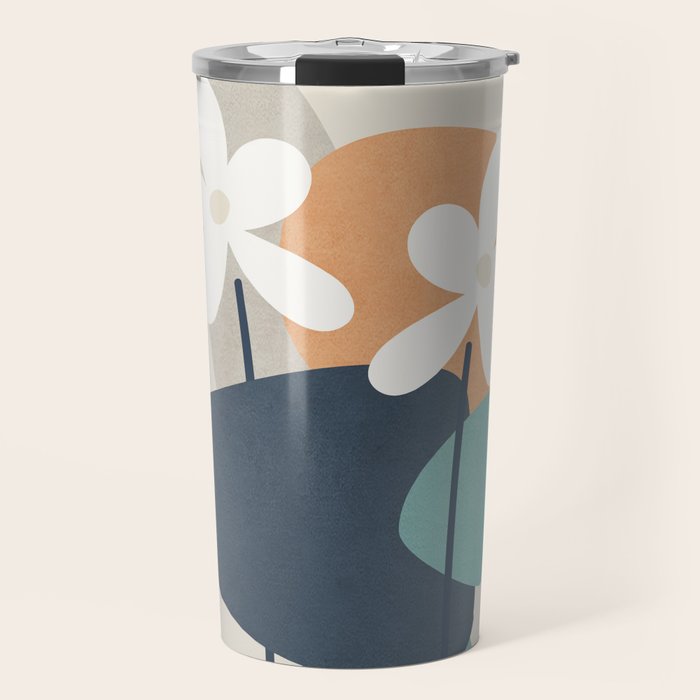 Abstract Flowers 3 Travel Mug Gallery Image 1