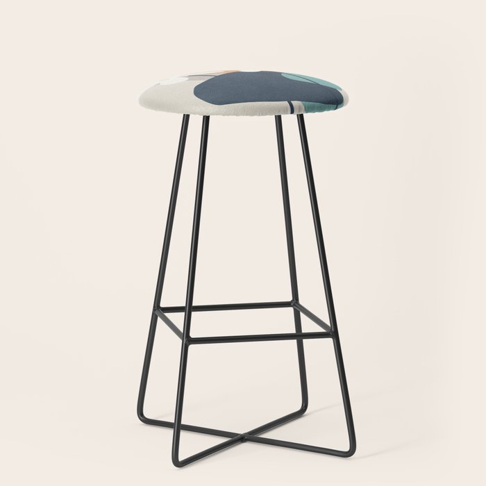 Abstract Flowers 3 Stool Gallery Image 1