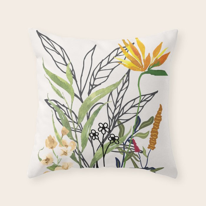 Spring Garden IV Throw Pillow Gallery Image 1