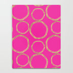 Hot Pink & Gold Circles Notebook Gallery Image 4