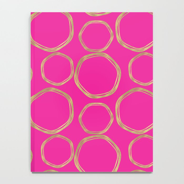Hot Pink & Gold Circles Notebook Gallery Image 4