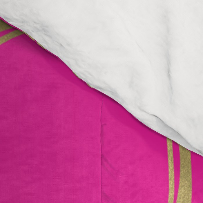 Hot Pink & Gold Circles Comforter Gallery Image 4