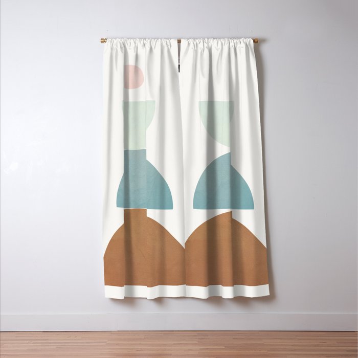 Soft Abstract Shapes 06 Window Curtain Gallery Image 3
