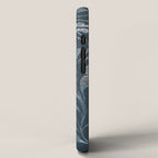 Endless Dark Leaf Illustration 1.1 Celestial Blue-Green iPhone Case Gallery Image 2