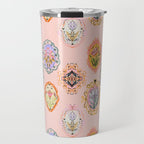 Enchanting Victorian Floral Frame: A Burst of Color and Elegance Travel Mug Gallery Image 1