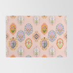 Enchanting Victorian Floral Frame: A Burst of Color and Elegance Rug Gallery Image 2