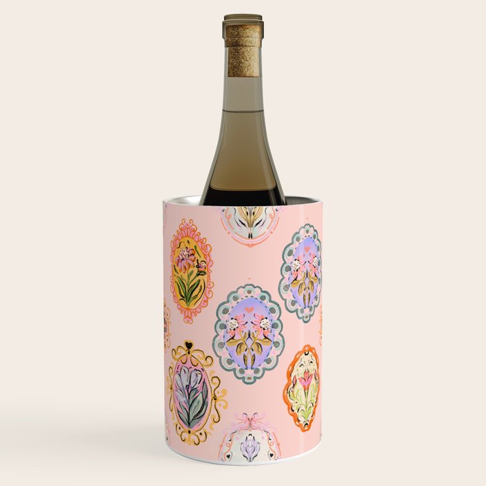 Enchanting Victorian Floral Frame: A Burst of Color and Elegance Wine Chiller Gallery Image 2