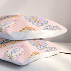 Enchanting Victorian Floral Frame: A Burst of Color and Elegance Pillow Sham Gallery Image 3