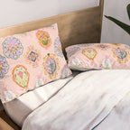 Enchanting Victorian Floral Frame: A Burst of Color and Elegance Pillow Sham Gallery Image 2