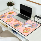 Enchanting Victorian Floral Frame: A Burst of Color and Elegance Desk Mat Gallery Image 2