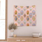 Enchanting Victorian Floral Frame: A Burst of Color and Elegance Wall Tapestry Gallery Image 2