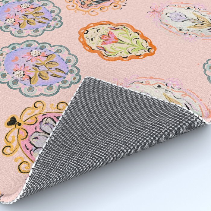 Enchanting Victorian Floral Frame: A Burst of Color and Elegance Rug Gallery Image 4