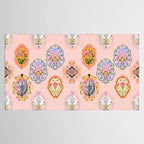 Enchanting Victorian Floral Frame: A Burst of Color and Elegance Tablecloth Gallery Image 2