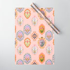 Enchanting Victorian Floral Frame: A Burst of Color and Elegance Wrapping Paper Gallery Image 1
