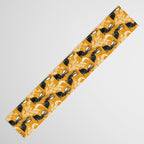 Jackalope - marigold and black  Table Runner Gallery Image 3
