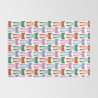 Coquette colorful bows Rug Gallery Image 2