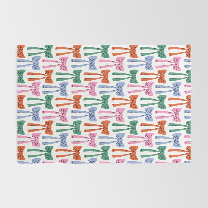 Coquette colorful bows Rug Gallery Image 2