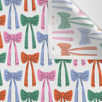 Coquette colorful bows Wall Tapestry Gallery Image 3