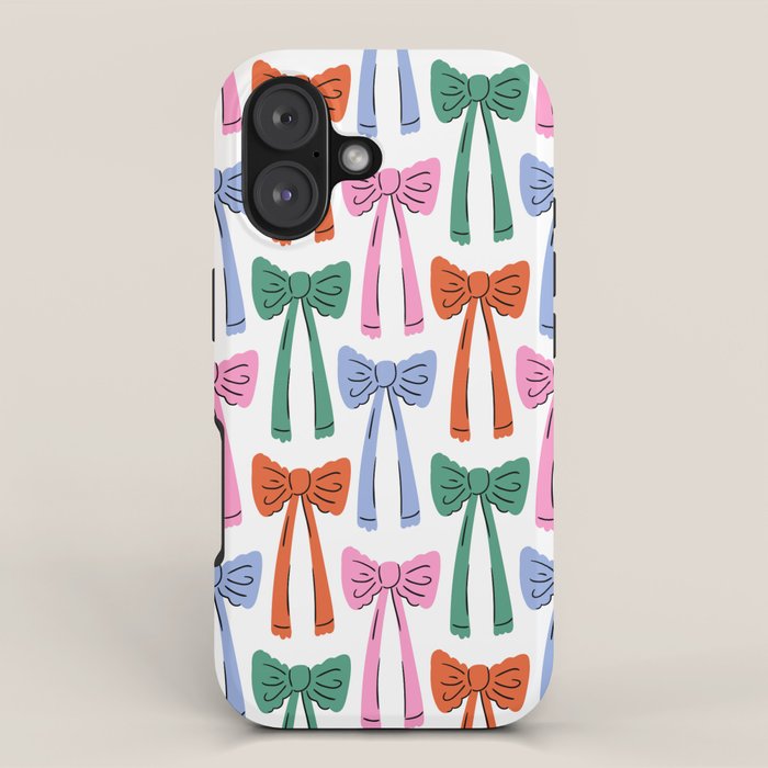 Coquette colorful bows iPhone Case Gallery Image 1