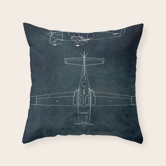 CIRRUS SR22 - First flight 2001 Throw Pillow Gallery Image 6