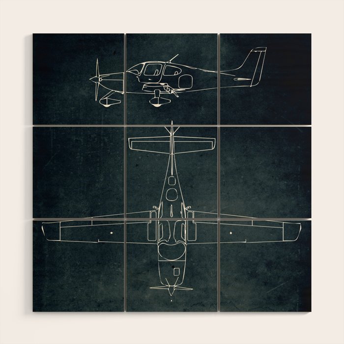 CIRRUS SR22 - First flight 2001 Wood Wall Art Gallery Image 1
