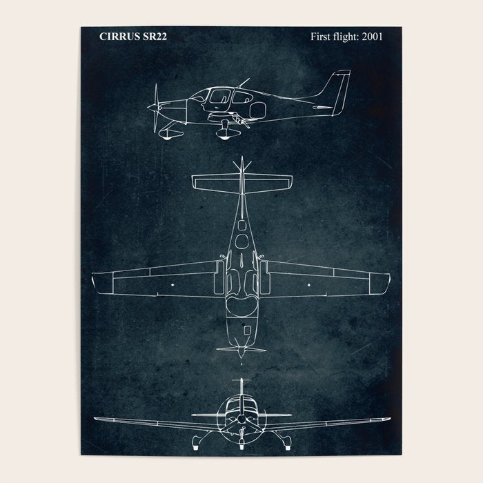 CIRRUS SR22 - First flight 2001 Poster Gallery Image 4