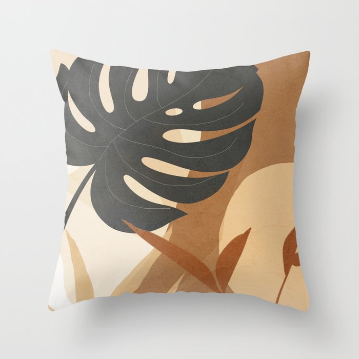 Branches and Leaves Design 02 Throw Pillow Gallery Image 6