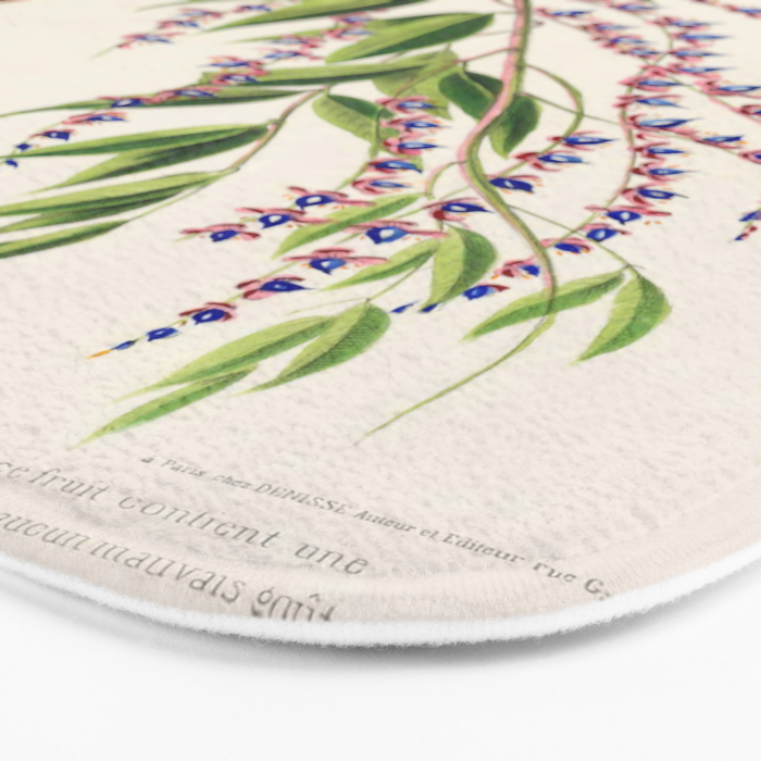 Plum from "Flore dâAmÃ©rique" by Ãtienne Denisse, 1840s Bath Mat Gallery Image 3