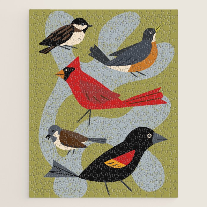 Five Birds Jigsaw Puzzle Gallery Image 1