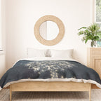Elegant Starry Night Christmas Tree with Angelic Bows Duvet Cover Gallery Image 3