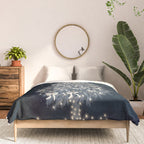 Elegant Starry Night Christmas Tree with Angelic Bows Comforter Gallery Image 3