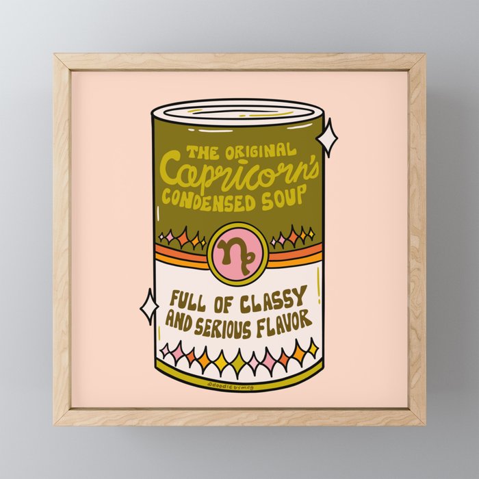 Capricorn Soup Can Mini Art Print Gallery Image 1
