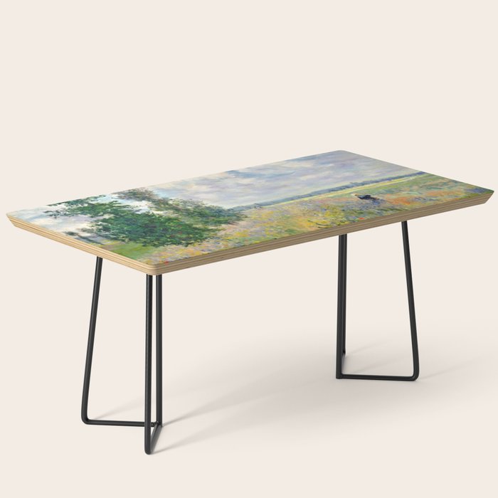 Poppy Fields near Argenteuil by Claude Monet Coffee Table Gallery Image 1