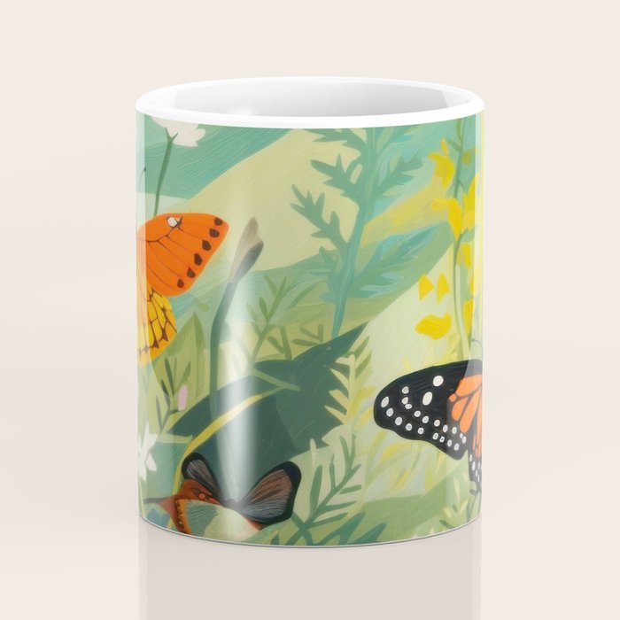 Butterfly Rolling Hills Paradise Coffee Mug Gallery Image 4