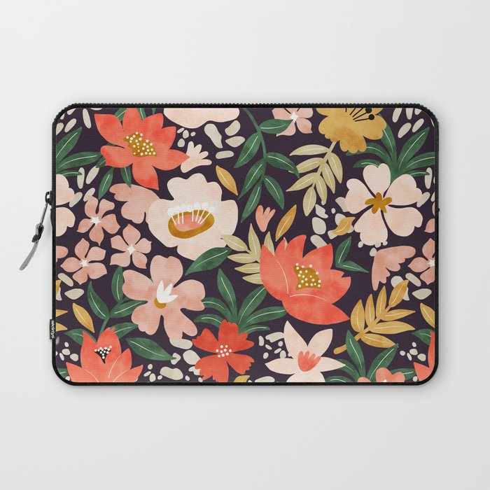 Modern meadow blooming Laptop Sleeve Gallery Image 1