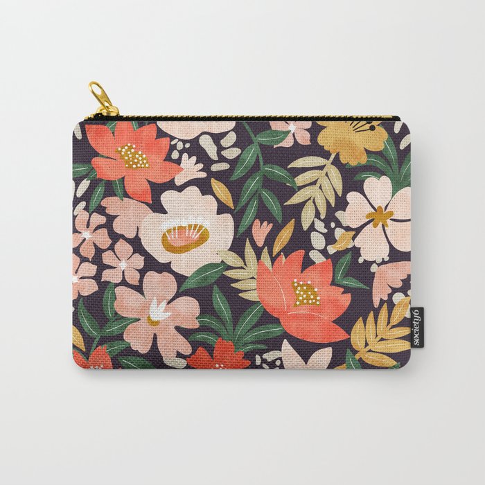 Modern meadow blooming Carry All Pouch Gallery Image 1
