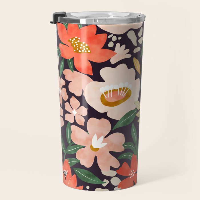 Modern meadow blooming Travel Mug Gallery Image 3