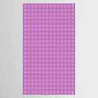 Gingham Check Pattern in Lavender Orchid Purple Tablecloth Gallery Image 2