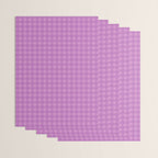 Gingham Check Pattern in Lavender Orchid Purple Wrapping Paper Gallery Image 3