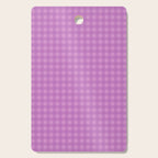 Gingham Check Pattern in Lavender Orchid Purple Cutting Board Gallery Image 1