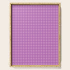 Gingham Check Pattern in Lavender Orchid Purple Serving Tray Gallery Image 1