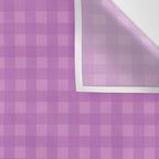Gingham Check Pattern in Lavender Orchid Purple Wall Tapestry Gallery Image 3