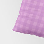 Gingham Check Pattern in Lavender Orchid Purple Pillow Sham Gallery Image 4