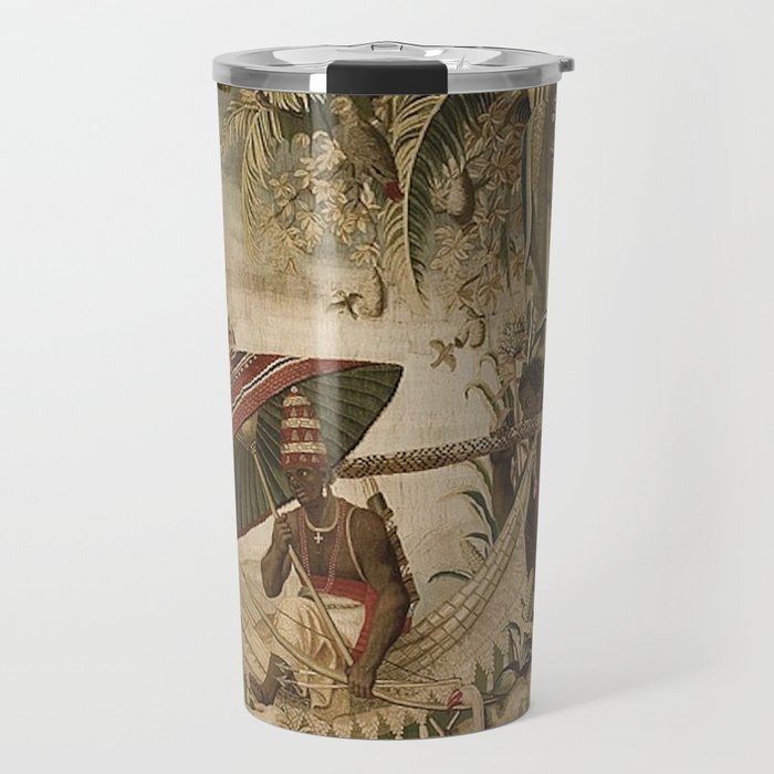 Antique 17th Century Louis XIV Ancient India French Gobelin Tapestry Travel Mug Gallery Image 1