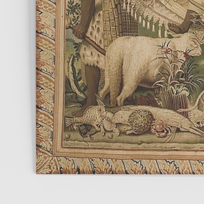 Antique 17th Century Louis XIV Ancient India French Gobelin Tapestry Poster Gallery Image 3