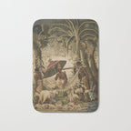 Antique 17th Century Louis XIV Ancient India French Gobelin Tapestry Bath Mat Gallery Image 1