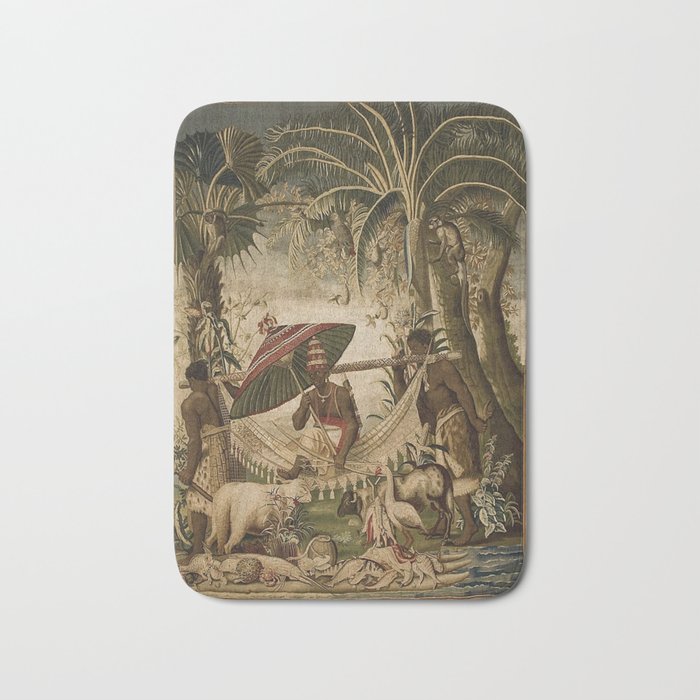 Antique 17th Century Louis XIV Ancient India French Gobelin Tapestry Bath Mat Gallery Image 1