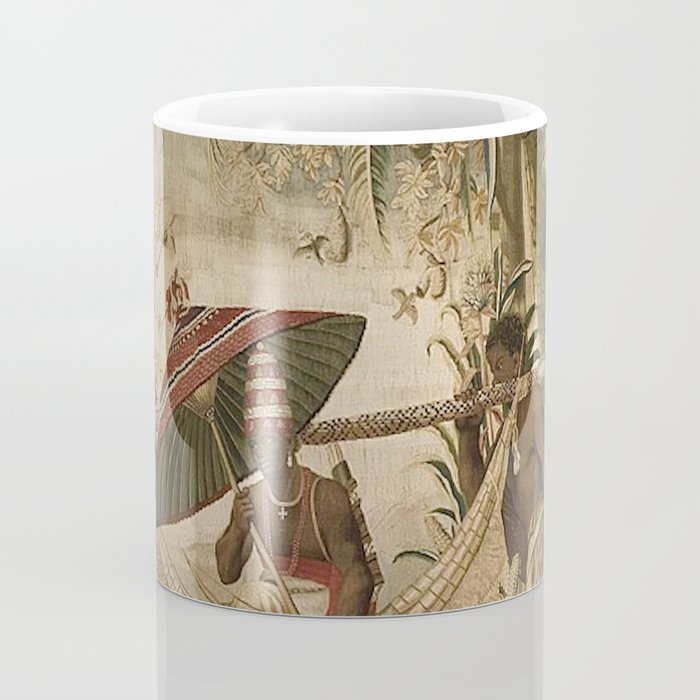 Antique 17th Century Louis XIV Ancient India French Gobelin Tapestry Coffee Mug Gallery Image 4