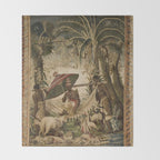 Antique 17th Century Louis XIV Ancient India French Gobelin Tapestry Throw Blanket Gallery Image 2